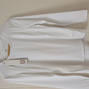 Sisley White Long Sleeve Tee